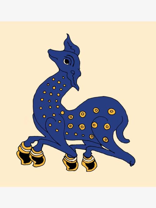 Deer in Blue