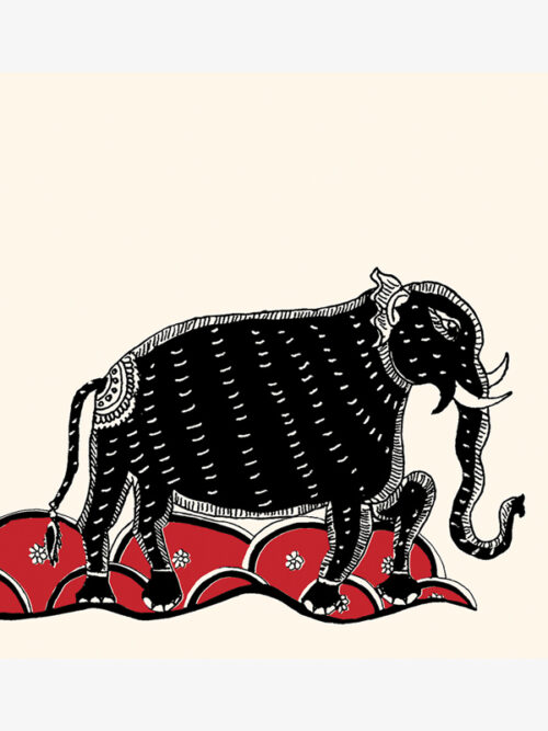 Mata-Ni-Pachedi Elephant Card