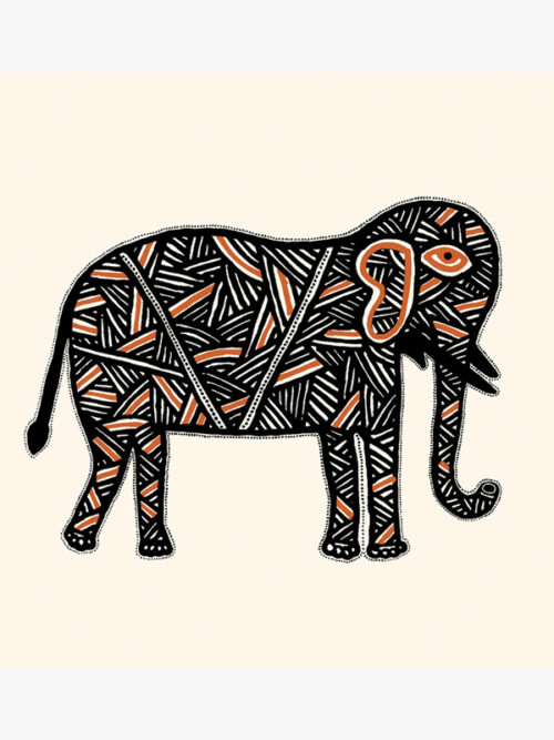Meena Elephant Card