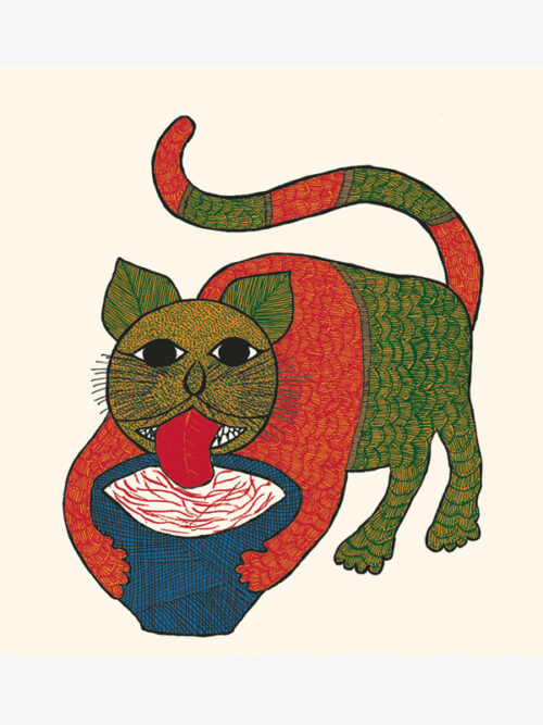 Cat with Milkpot Card