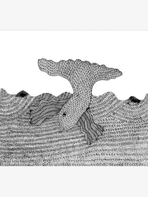 Whale in a Raging Sea