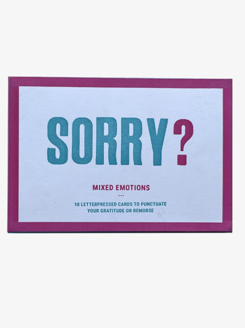 Sorry? Thanks! Mixed Emotion Cards