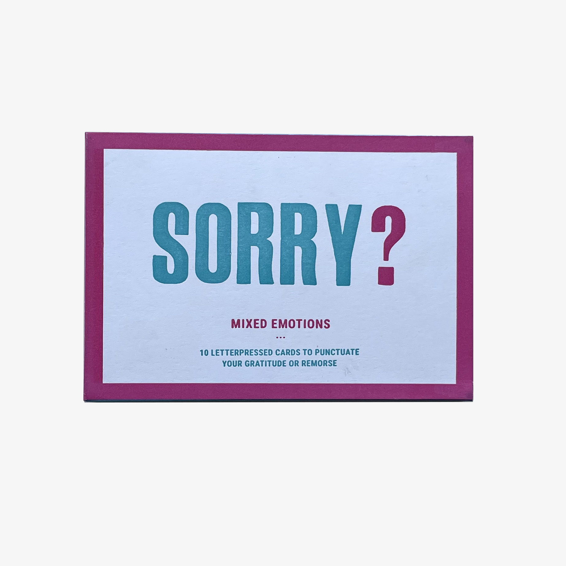 Sorry? Thanks! Mixed Emotion Cards