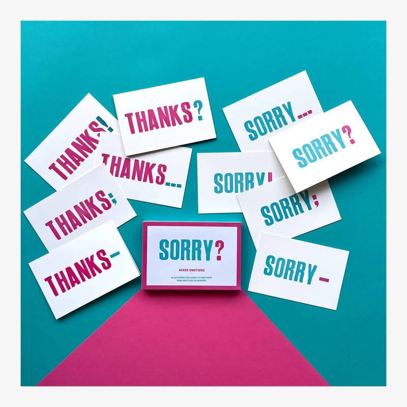 Sorry? Thanks! Mixed Emotion Cards - Image 2