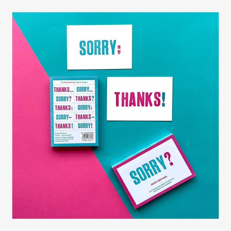 Sorry? Thanks! Mixed Emotion Cards - Image 5