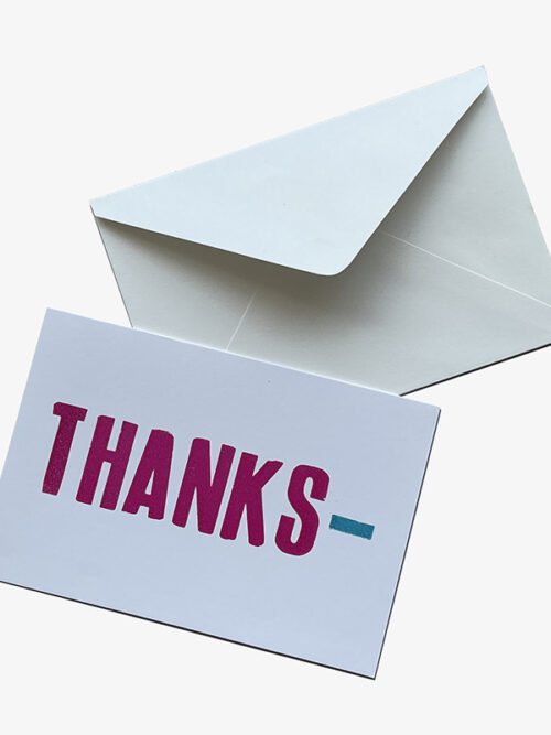 Thanks- Card