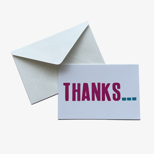 Thanks… Card