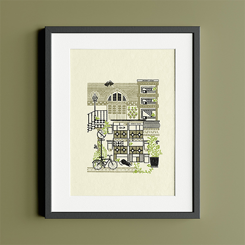 Green in a grey town